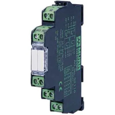 Murrelektronik MIRO 12,4 Ausgangsrelais 24VDC-2U 2 Wechsler | 6A | 250VAC/DC | Federzug | 12,4mm