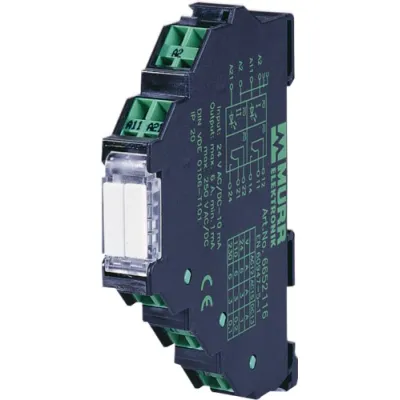 Murrelektronik MIRO 12,4 Ausgangsrelais 24VDC-2U 2 Wechsler | 6A | 250VAC/DC | Federzug | 12,4mm