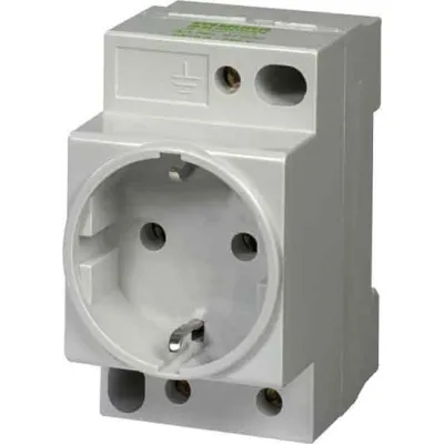 Murrelektronik Steckdose MSVD 67901 | Typ F | Tragschiene | LED gelb | 230V 16A | Schraubklemmen