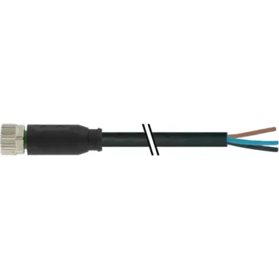 Murrelektronik Anschlussleitung 7000-08041-6300500 | M8 Buchse 0° | 3-polig | 5m | PUR Kabel | 0,25mm² | schwarz