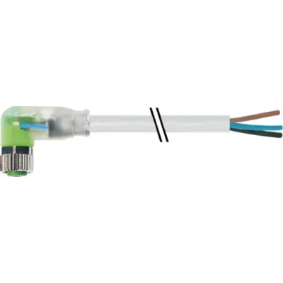 Murrelektronik Steckverbinder 7000-08121-2300500 | M8 Buchse 90° | freies Leitungsende | Kunststoff | ölbeständig