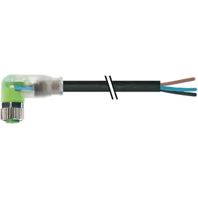 Murrelektronik Sensor-Aktorkabel 7000-08121-6301000 | M8 Buchse 90° | 3-polig | 10m | Kunststoff | freies Leitungsende