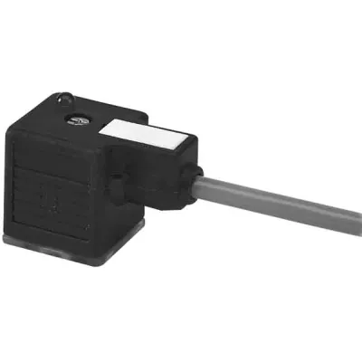 Murrelektronik Ventilstecker 7000-18021-2161000 | MSUD BF A 18mm Female 3-polig | 10m PVC-Kabel | LED | grau