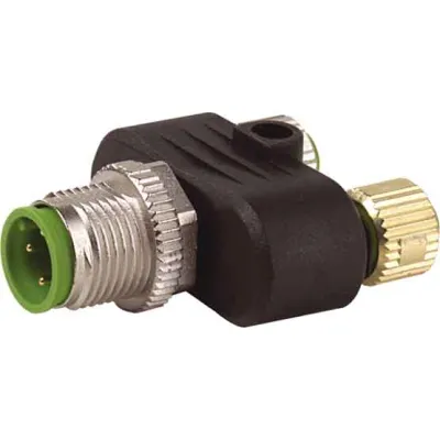 Murrelektronik T-Stück 7000-41201-0000000 | M12 Stecker auf 2x M8 Buchse | 4-polig | IP67 | 24V