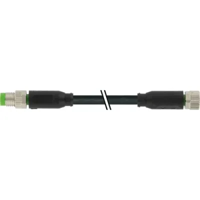 Murrelektronik Rundsteckverbinder 7000-88001-6300200 | M8 Stecker/Buchse 3-polig | 2m Kabel | IP67 | 4A 60V