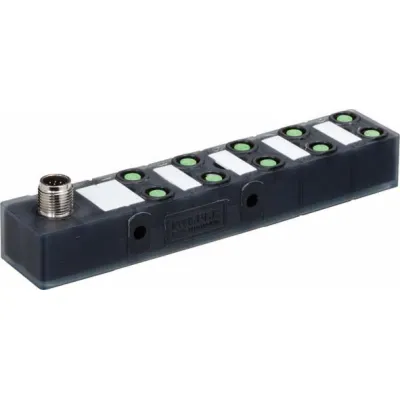 Murrelektronik Sensor-Aktor-Verteiler 8000-80060-0000000 | M12 Stammleitung | 10x M8 3-polig | LED | IP67 | Kunststoff