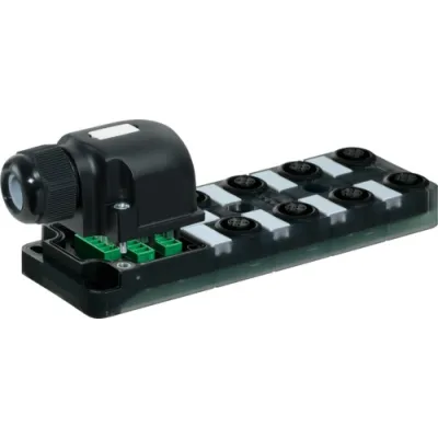 Murrelektronik Passiv-Verteiler 8000-88550-0000000 | Exact12 | 8x M12 | 5-polig | IP65/IP67 | LED | Kunststoff | 24V