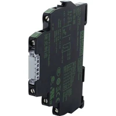 Murrelektronik Schaltrelais 52000 MIRO 6,2 24VDC-1U | Relaismodul 1 Wechsler | 6A | 250V AC/DC | Schraubklemme | 6,2mm