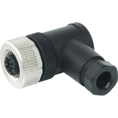 Murrelektronik Rundsteckverbinder Buchse M12 | abgewinkelt | 4-polig | Schraubanschluss | IP67 | 4-6mm