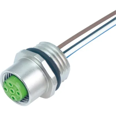 Murrelektronik Flanschbuchse M12 Bu. Flansch A-kod. VWM PVC-Litzen 5x
