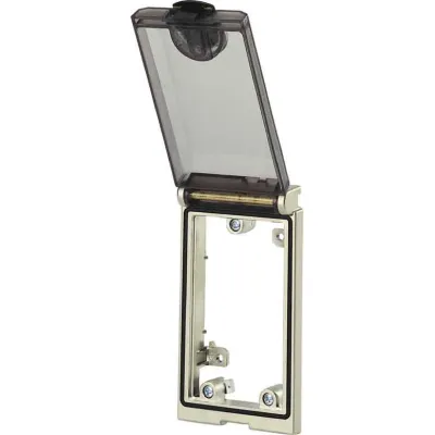 Murrelektronik Einbaurahmen 1-fach Modlink MSDD 4000-68113-0000000 | IP65 | Metall | Klappdeckel | silber