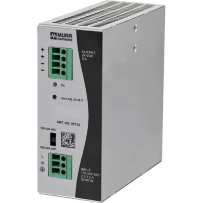 Murrelektronik Schaltnetzteil Eco-Rail-2 85133 | 1-phasig | 24V 5A DC | kurzschlussfest | IP20 | Tragschienenmontage