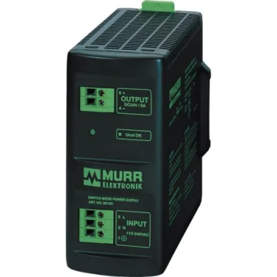 Murrelektronik Schaltnetzteil 85163 MCS-B | 24V 5A DC | 1-phasig | 100–265V AC Eingang | Hutschiene | IP20 | einstellbar