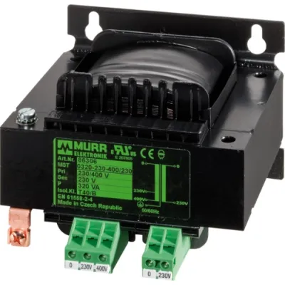 Murrelektronik Sicherheitstransformator MST 86327 | 400VA | 230/400V | 24V | IP20 | Tragschienenmontage