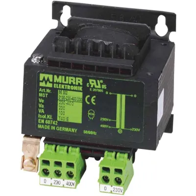 Murrelektronik Steuer-/Trenntransformator 86306 MST | 320VA | 230/400V Eingang | 230V Ausgang | IP20 | Schienenmontage