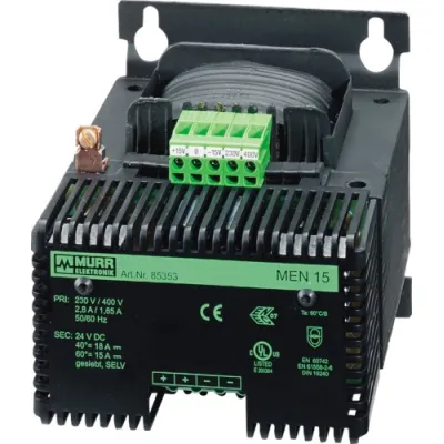 Murrelektronik Netzgerät 85352 | Transformator 230/400V AC auf 24V DC 10A | stabilisiert | 240W | IP20 | Wandmontage