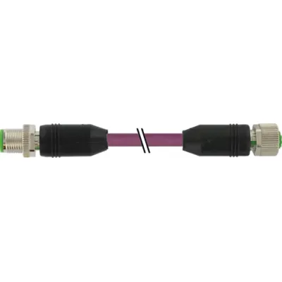 Murrelektronik Sensor-Aktor-Kabel M12 Stecker auf Buchse | B-codiert | geschirmt | PUR | 10m | violett