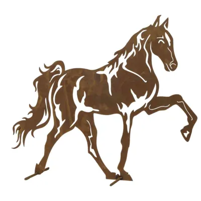 Mustang Metall m.Edelrost HxL 60x70cm