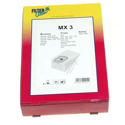 Mx3 Beutel für Staubsauger Filterclean 000065K 5 Stück