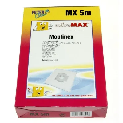 Mx5m-Beutel für Staubsauger Filterclean FL0017K 3er-Pack