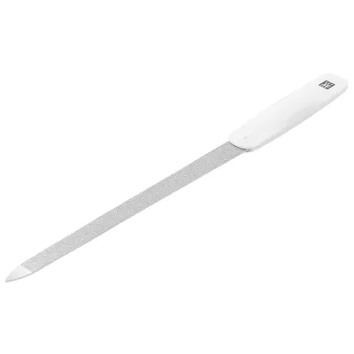 ZWILLING Nagelfeile Nail File 1 | Saphirbeschichtung | doppelseitig grob & fein | Edelstahl | 180 mm | Weiß
