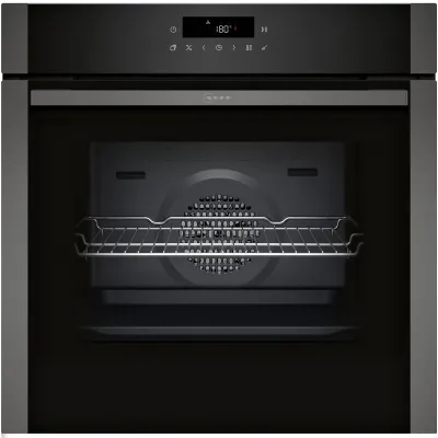 NEFF Einbau-Backofen B6ACJ7AG3 | 71 l | 7 Heizarten | CircoTherm & AirFry | Pyrolyse | Hide Tür | A+ | Graphite Grey