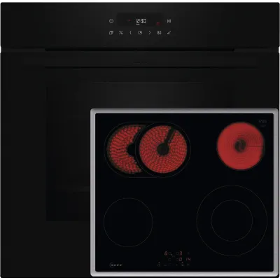 Neff Backofen-Set BTX46PB B2CCJ7AK0+T16SBN1L0 | Einbaubackofen Pyrolyse | Glaskeramik Kochfeld 60 cm