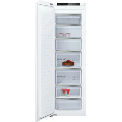 NEFF Einbau-Gefrierschrank GI7813CE0 | NoFrost | 212 l | Festtür | E | Super-Gefrieren | Soft Close | weiß