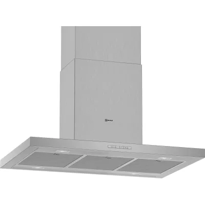 Neff Insel-Dunstabzugshaube I95BBE2N0 | 90 cm | Edelstahl | Abluft/Umluft | LED | 754 m³/h Boost | leise 57 dB | EEK B