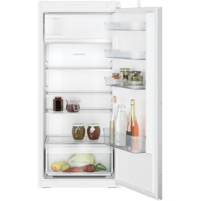 NEFF Einbaukühlschrank KI2421SE0 | integrierbar mit Gefrierfach | 187l | 122cm Nische | EEK E | LED | weiß