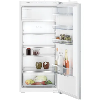 NEFF Einbaukühlschrank KI2422FE0 | 187l | Gefrierfach 15l | 122cm Nische | LED | Fresh Safe | 35dB | E | weiß