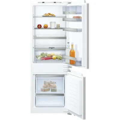 NEFF Einbau Kühl-Gefrierkombination KI6773FE1 | 231 l | FreshSafe 2 | LowFrost | LED | 158 cm | Festtür | E | Weiß
