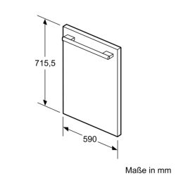 Neff KU 1213 Z0 (KU1213Z0) Edelstahl-Tür