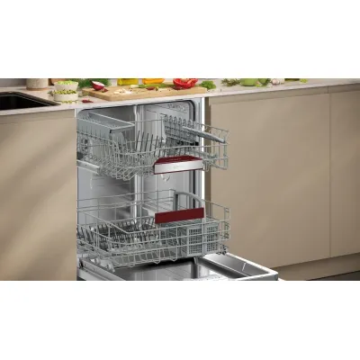 NEFF Geschirrspüler vollintegrierbar S155EBX16E N50 | 60 cm | 13 Maßgedecke | A | 42 dB | Home Connect | Edelstahl