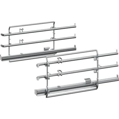 Neff Teleskop-Auszug Z13TC14X0 ComfortFlex | 1 Ebene + Rahmen 45cm FullSteam | Edelstahl | Backofen Zubehör