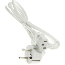 Netzkabel für Dunstabzugshaube Com 2,0m weiß gewinkelt