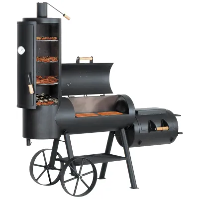 Neumärker Holzkohlegrill 16" Chuckwagon | Barbecue Grill Holzfeuerung | Edelstahlroste | Grillfläche 1000x400 mm