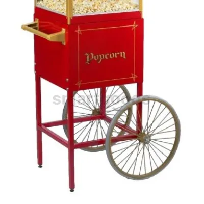 NEUMÄRKER 2-Rad-Unterwagen 00-51535 für Popcornmaschine | höhenverstellbar | rot | großer Griff