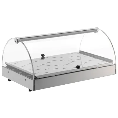 NEUMÄRKER Warmhaltevitrine 05-10350 | Edelstahl | Acrylglas | Thermostat 30–70°C | 500 W | 500x350x250 mm