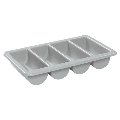 Neumärker Besteckkasten 1/1 GN 00-00096 | Besteckbehälter | 4 Mulden | stapelbar | hitzebeständig | Kunststoff