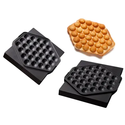 Neumärker Bubble Waffel Backplattensatz 31-40431 | für SWiNG-Backsystem | 1 Waffel 180x203x20 mm | Antihaft-Alu