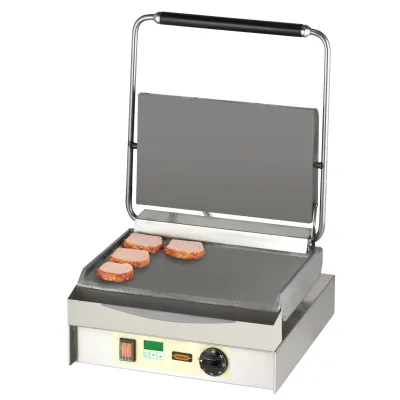 Neumärker Chopper-Grill 11-80430DT | Kontaktgrill mit glatten Graugussplatten | Digitaltimer | 3,4kW | 230V