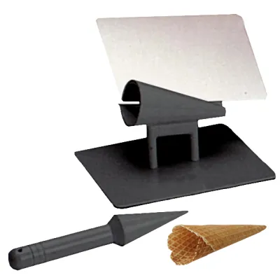 NEUMÄRKER Cornetti Roller 31-40290 | Hörnchenformer für Eiswaffeln | antihaft | Aluminiumguss & Edelstahl | 200x253x155 mm