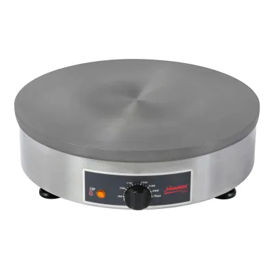 Neumärker Crêpesmaker Elektro 3.0 05-40965 | Crêpesplatte Ø 400 mm | Gusseisen | 3 kW | Edelstahl | 230V | Thermostat 300°C