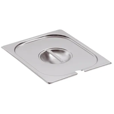 Neumärker Deckel für GN-Behälter 1/6 | 00-00095 | Löffelaussparung | Edelstahl | 176 x 162 mm | 0,2 kg