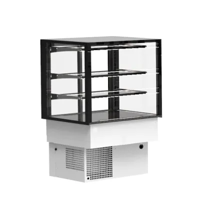 Intergra Design-Kühlvitrine DP-60-50 | Drop-in Einbau | doppelt verglast | Touch-Thermostat | LED | 600x600x515 mm