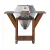 Bild: Neumärker Holzkohlegrill Diamant Jetset | Edelstahl | Ø 64 cm | Cortenstahl | Deckel-Thermometer | Rollensatz