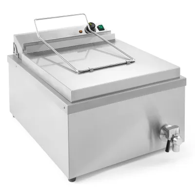 Neumärker Donut-Fritteuse 12L 05-50153 | 3,5 kW | 230V | Frittiergerät Edelstahl | Cool-Touch-Griff | Kaltzone