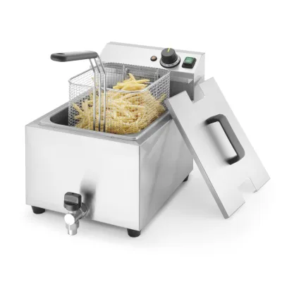 Neumärker Fry-Xpert Fritteuse 8 Liter 05-50158| Edelstahl | 3,5 kW | Kaltzone | Ablasshahn | Überhitzungsschutz | 230V