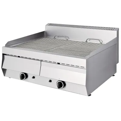 Neumärker Gas Wassergrill Modular 05-30724 | Edelstahl | 22 kW | 2 Heizzonen | 720x570 mm | Wasserschublade